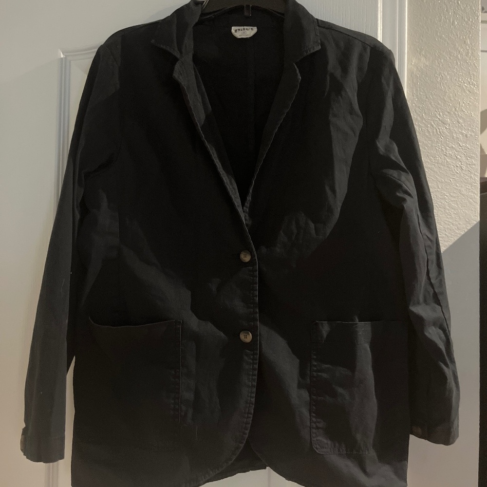 Pact Organic Cotton Black Blazer/Jacket, size Medium